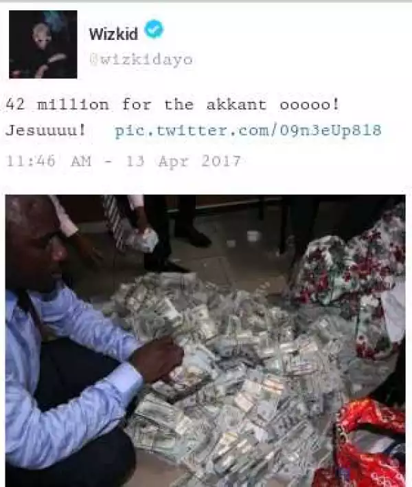 Wizkid Reacts To The Money EFCC Found In Ikoyi